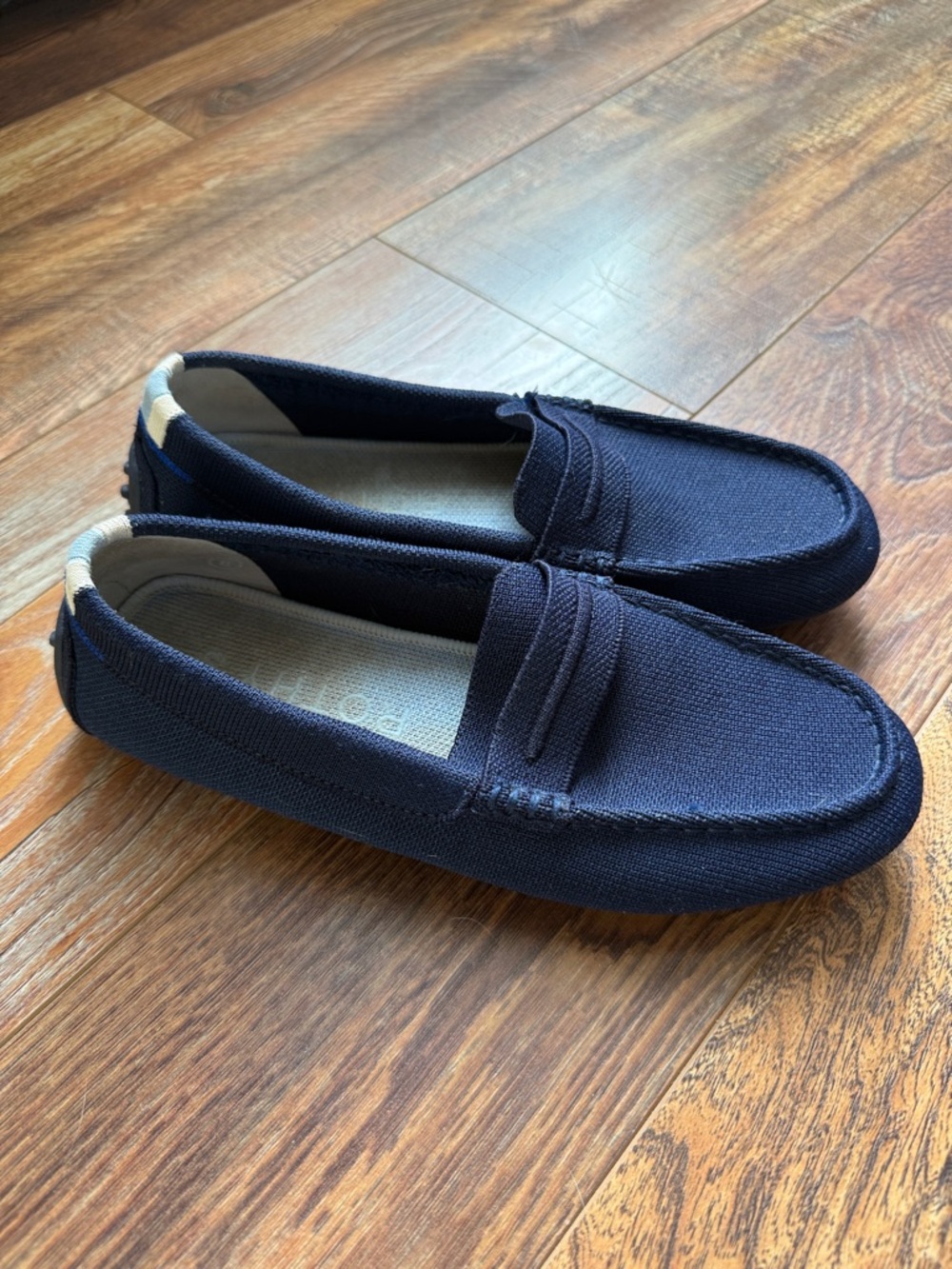 Rothy's Navy Blue Women's Canvas Penny Loafers
